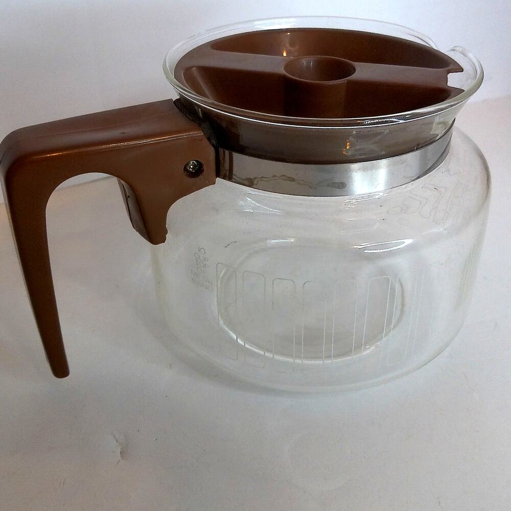 Vintage Proctor Silex 8 Cup Replacement Carafe Retro Glass Coffee Pot Brown - Picture 5 of 7